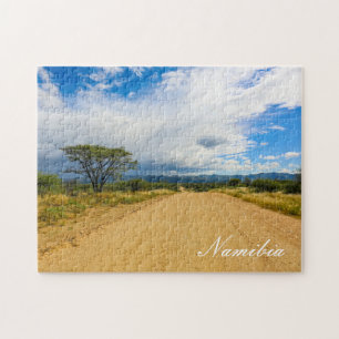 Namibia Africa Landscape Namibian Nature Road Jigsaw Puzzle