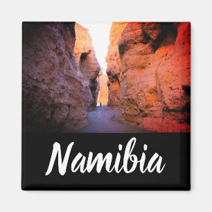 Namibia Africa Sesriem Canyon Girl Walking Desert Magnet