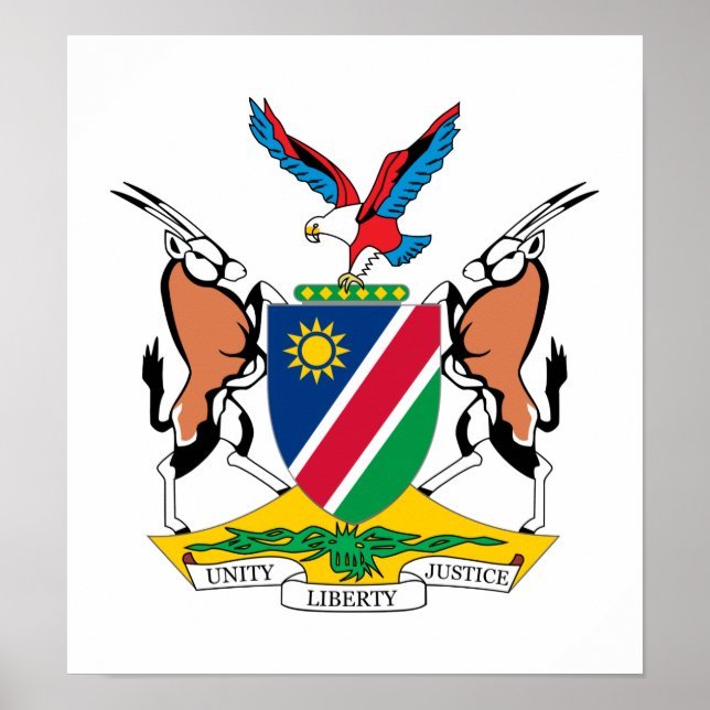 Namibia Coat Of Arms Poster (Front)