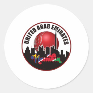 Namibia Cricket United Arab Emirates T20 Cricket Classic Round Sticker