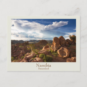 Namibia - Damaraland postcard with text
