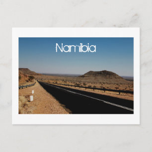 Namibia Desert Road Landscape Nature Postcard