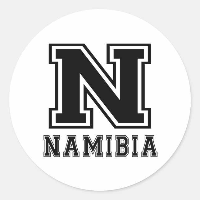 Namibia Designs Classic Round Sticker (Front)