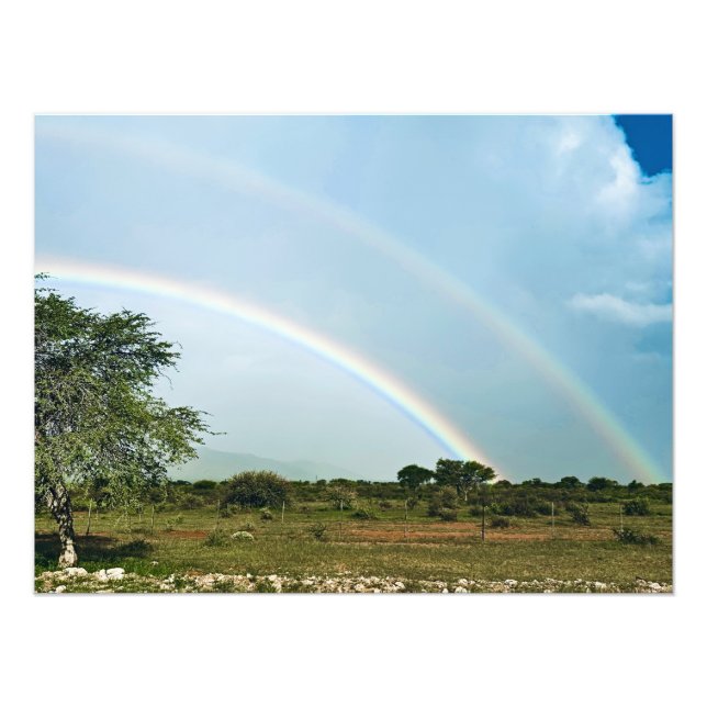 Namibia Double Rainbow Photo Print (Front)