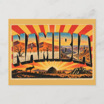 Namibia Dunes Pan Canyon Desert Vintage Travel Art