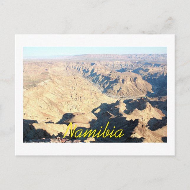 Namibia Fish River Canyon Landscape Nature Postcard (Front)