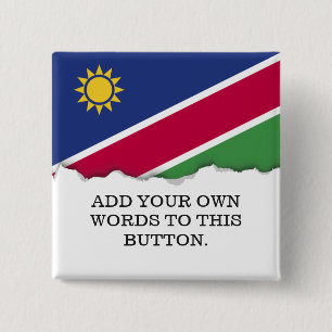 Namibia Flag 15 Cm Square Badge