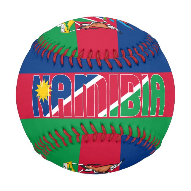 Namibia Flag and Coat of Arms Patriotic Baseball (Front)
