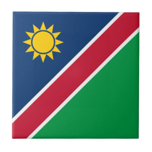 Namibia Flag Ceramic Tile