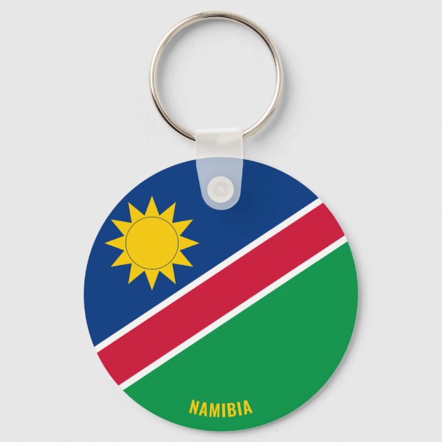 Namibia Flag Charming Patriotic Key Ring (Front)