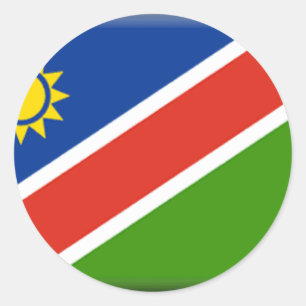 Namibia Flag Classic Round Sticker