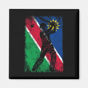 Namibia Flag Cricket Jersey Fan Player Coach  Magnet