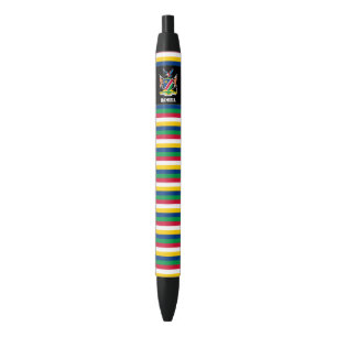 Namibia Flag Cute Patriotic Black Ink Pen