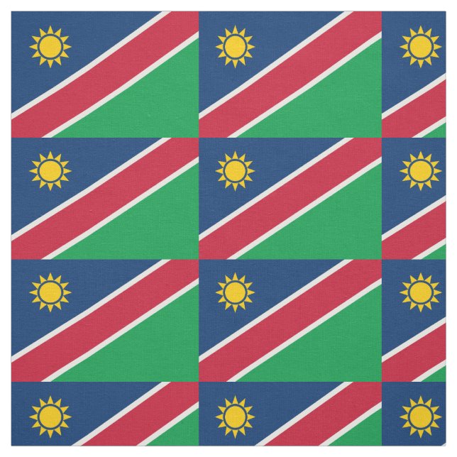 Namibia Flag Fabric (Swatch)