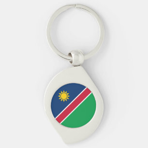 Namibia Flag Key Ring