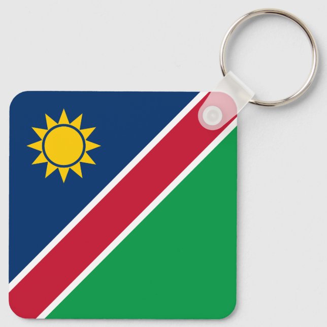 Namibia Flag Key Ring (Back)