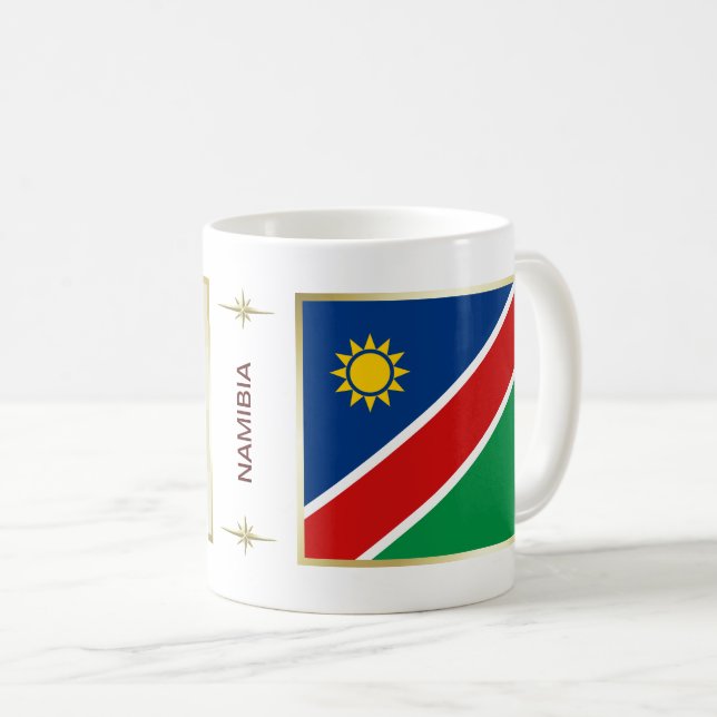 Namibia Flag + Map Mug (Front Right)