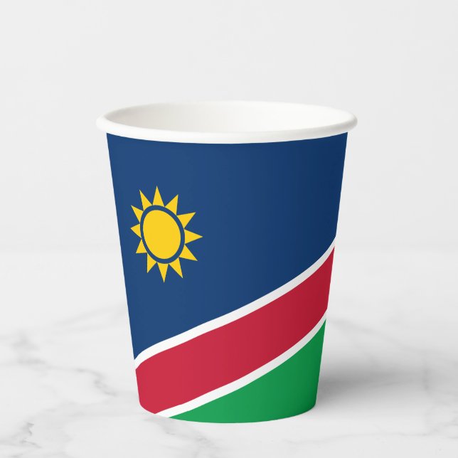 Namibia Flag Paper Cups (Front)