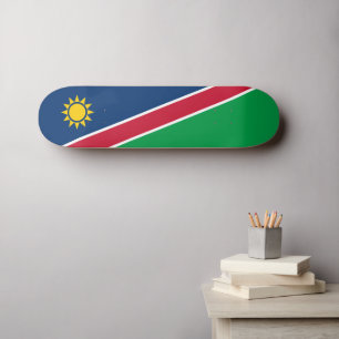 Namibia Flag Skateboard