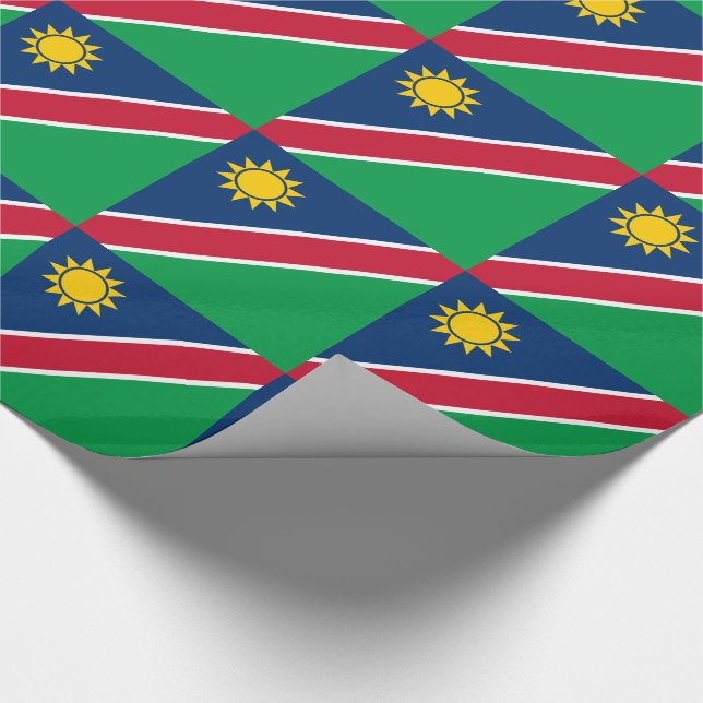 Namibia Flag Wrapping Paper (Corner)