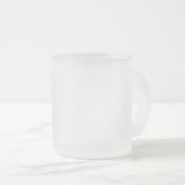 Namibia Flagi Frosted Glass Coffee Mug (Front Right)