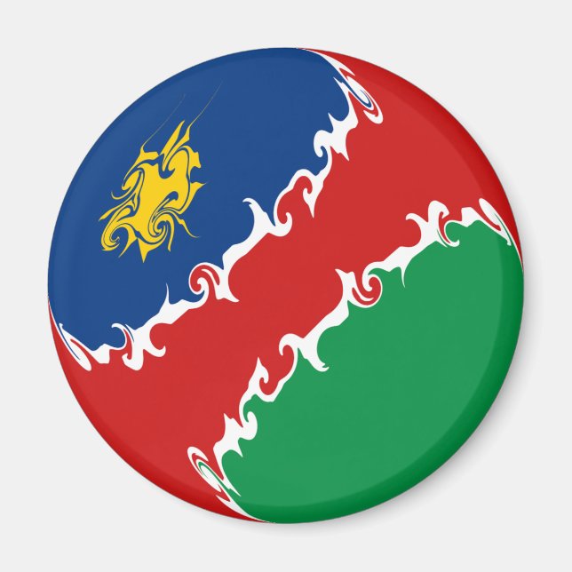 Namibia Gnarly Flag Magnet (Front)