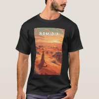 Namibia Illustration Travel Art Vintage