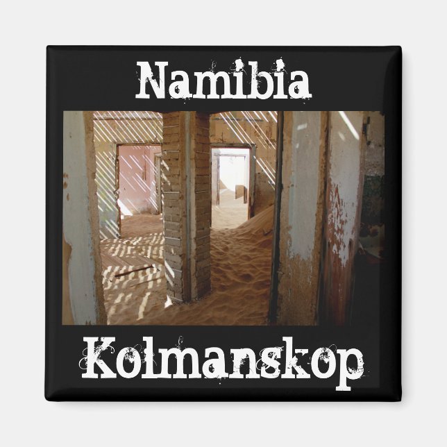 Namibia Kolmanskop House Dune Landscape Ghost Town Magnet (Front)