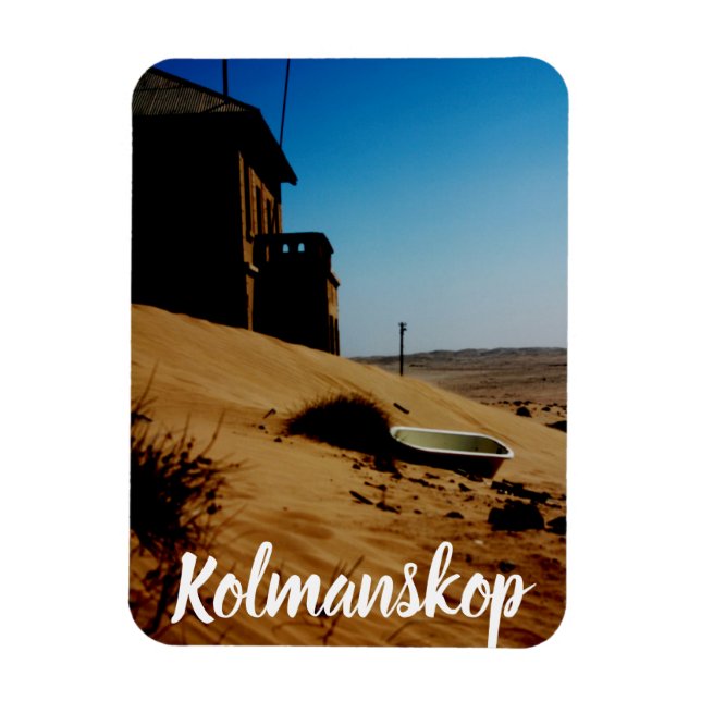Namibia Kolmanskop House Dune Landscape Ghost Town Magnet (Vertical)
