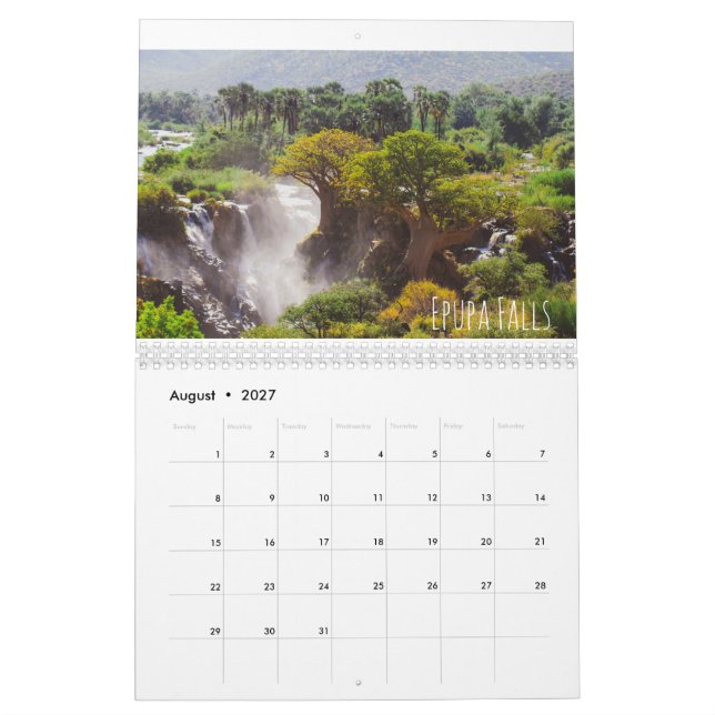 Namibia Kolmanskop Sossusvlei Fish River Canyon Calendar (Aug 2027)