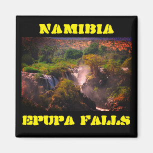 Namibia Kunene River Epupa Falls Landscape Baobabs Magnet