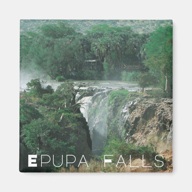 Namibia Kunene River Epupa Falls Landscape Nature Magnet (Front)