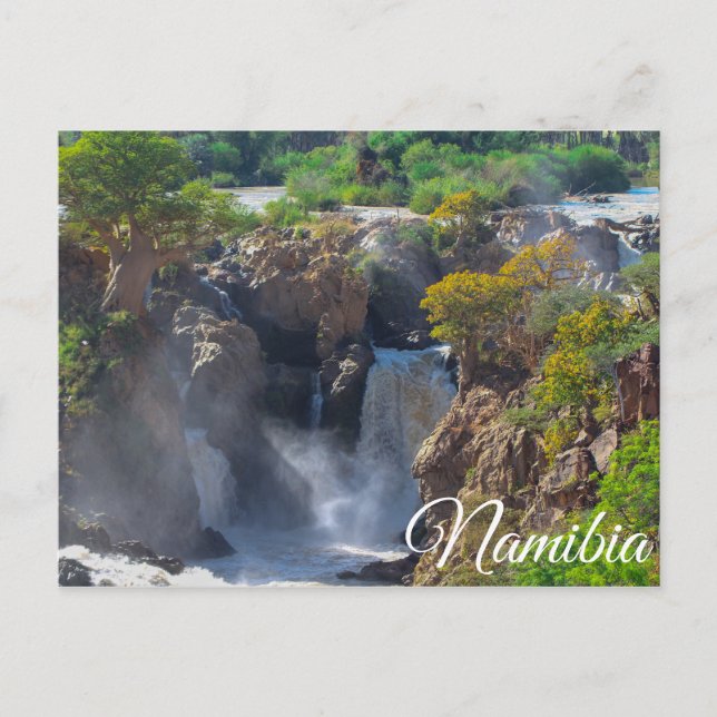 Namibia Kunene River Epupa Falls Landscape Nature Postcard (Front)