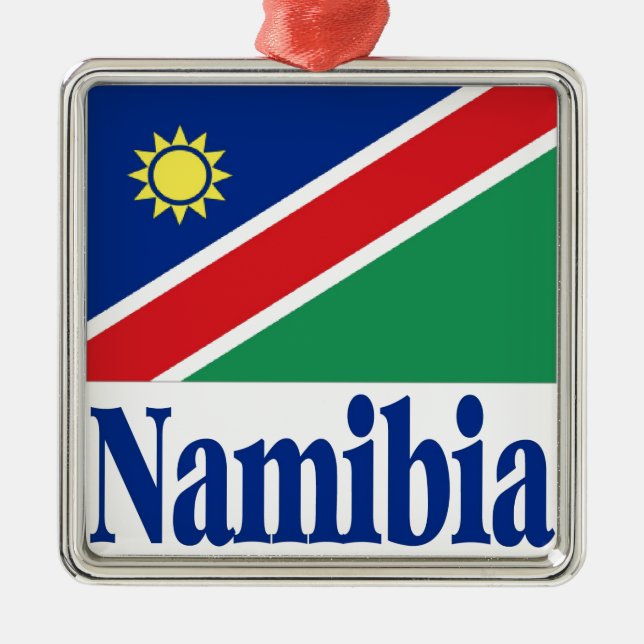 Namibia Metal Ornament (Front)