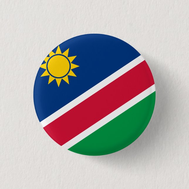 Namibia (Namibian) Flag 3 Cm Round Badge (Front)