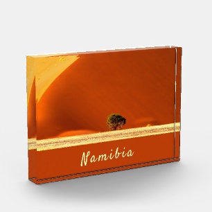 Namibia red dunes of Sossusvlei photo with text Block