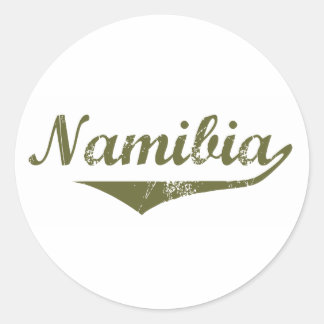 Namibia Revolution Style Classic Round Sticker