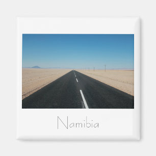 Namibia Road Highway Deert Landscape Magnet