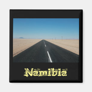 Namibia Road Highway Deert Landscape Magnet
