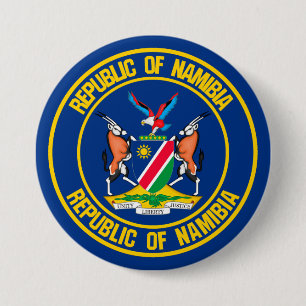 Namibia Round Emblem 7.5 Cm Round Badge