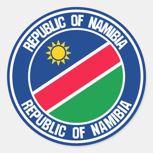 Namibia Round Emblem Classic Round Sticker (Front)