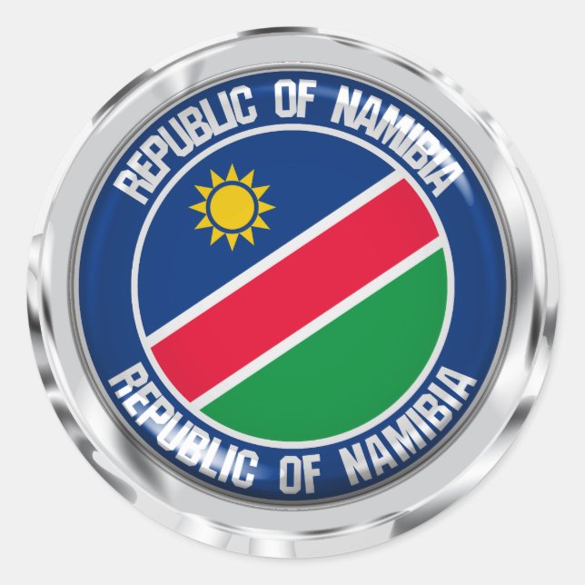 Namibia Round Emblem Classic Round Sticker (Front)