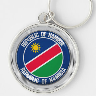Namibia Round Emblem Key Ring