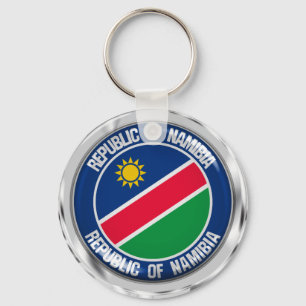 Namibia Round Emblem Key Ring
