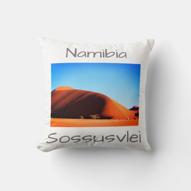 Namibia Sand Dunes Landscape Sossusvlei Cushion (Front)