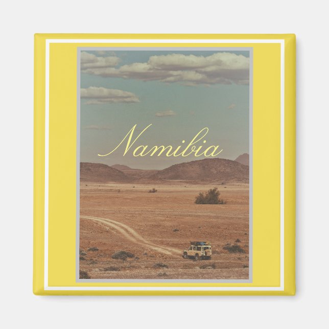 Namibia Savannah Bush Landscape Nature Magnet (Front)