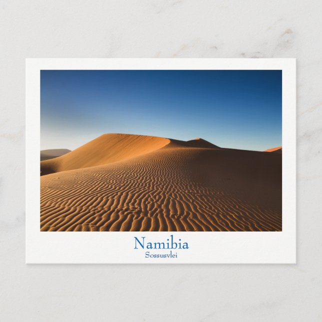 Namibia - Sossusvlei desert postcard with text (Front)