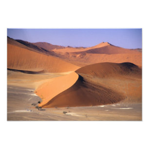 Namibia: Sossuvlei Dunes, Aerial scenic. Photo Print