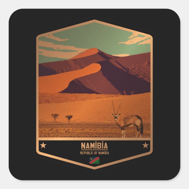 Namibia Square Sticker (Front)