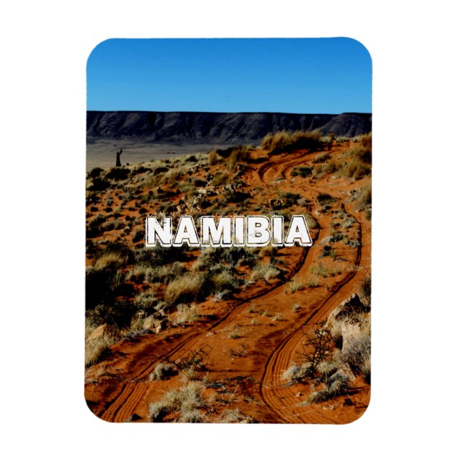 Namibia Tirool Namib Desert Landscape Red Soil Magnet (Vertical)